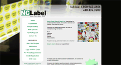 Desktop Screenshot of nclabel.com